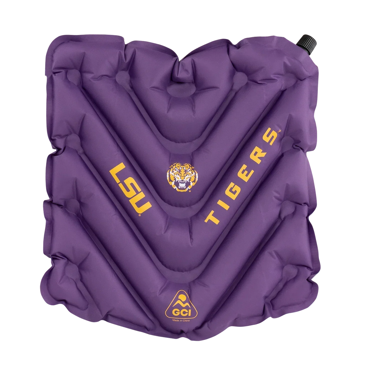 College V Seat™ Inflatable Stadium Cushion - LSU Tigers - Travel Set Use